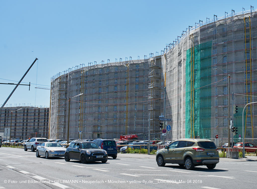 08.05.2018 - Baustelle CARL-WERY-STRASSE in Neuperlach
