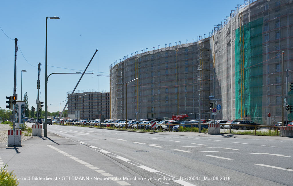 08.05.2018 - Baustelle CARL-WERY-STRASSE in Neuperlach