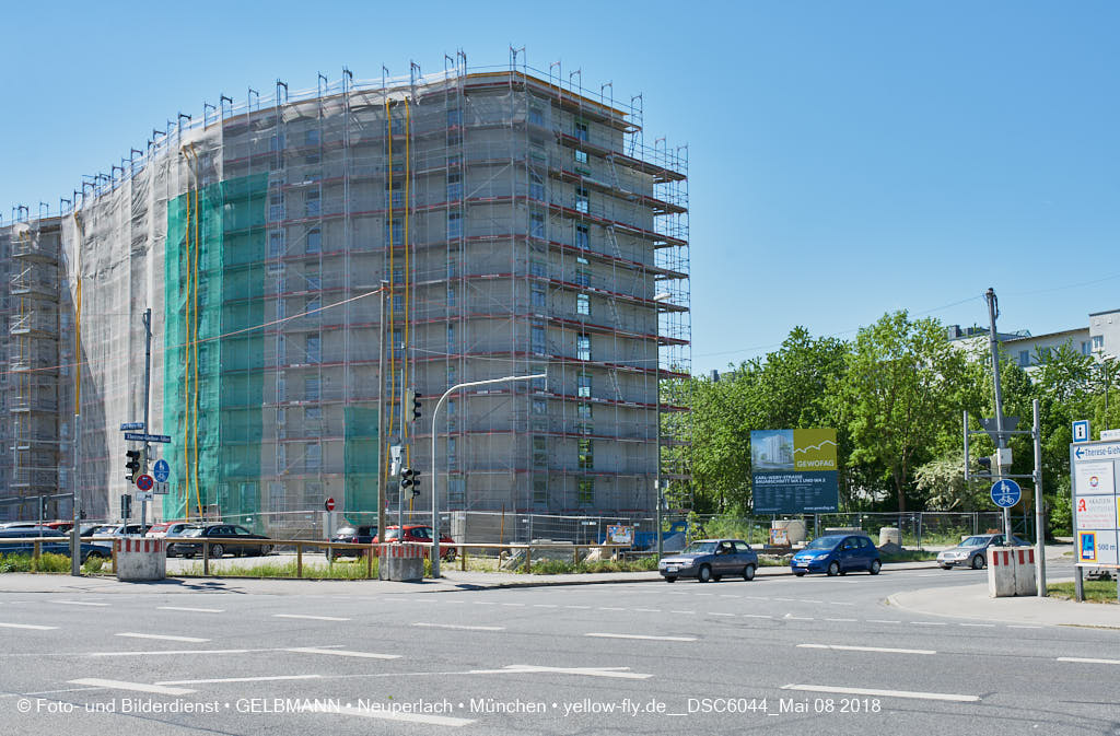 08.05.2018 - Baustelle CARL-WERY-STRASSE in Neuperlach