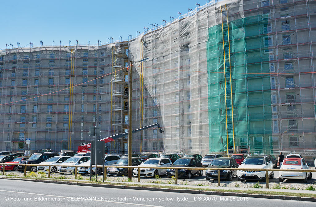 08.05.2018 - Baustelle CARL-WERY-STRASSE in Neuperlach