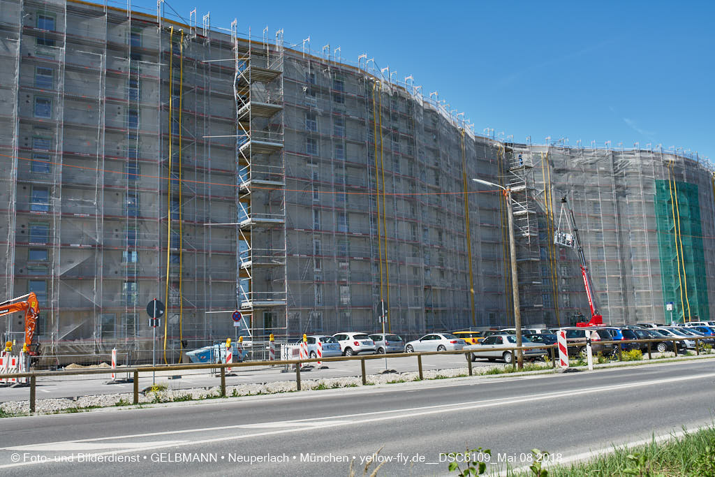 08.05.2018 - Baustelle CARL-WERY-STRASSE in Neuperlach