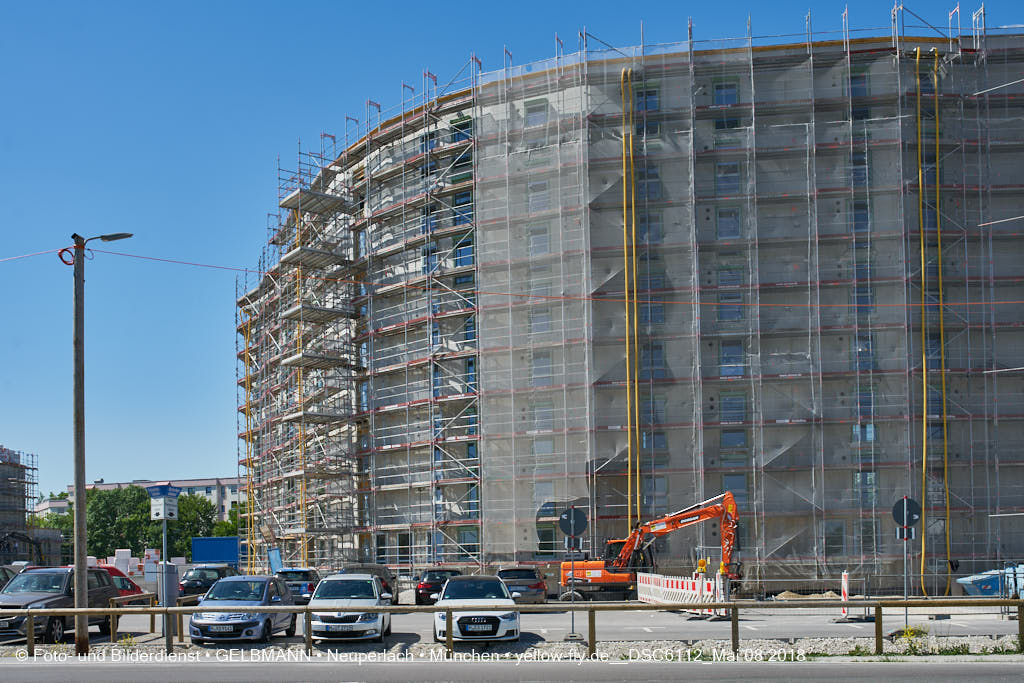 08.05.2018 - Baustelle CARL-WERY-STRASSE in Neuperlach