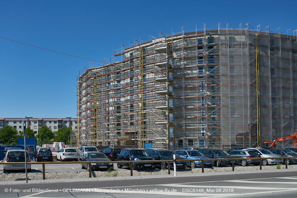 08.05.2018 - Baustelle CARL-WERY-STRASSE in Neuperlach