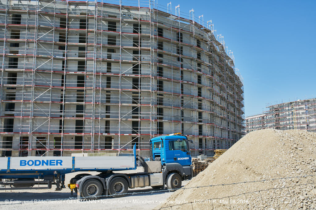 08.05.2018 - Baustelle CARL-WERY-STRASSE in Neuperlach