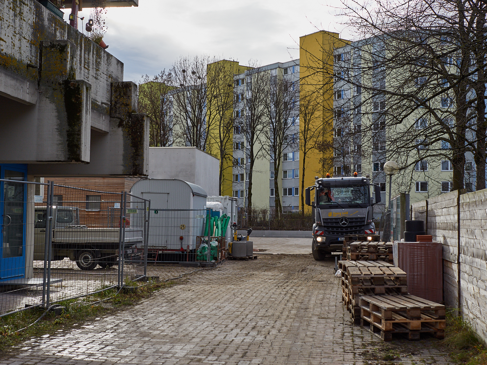 Christus-Eröser-Baustelle in Neuperlach am 07.12.2018