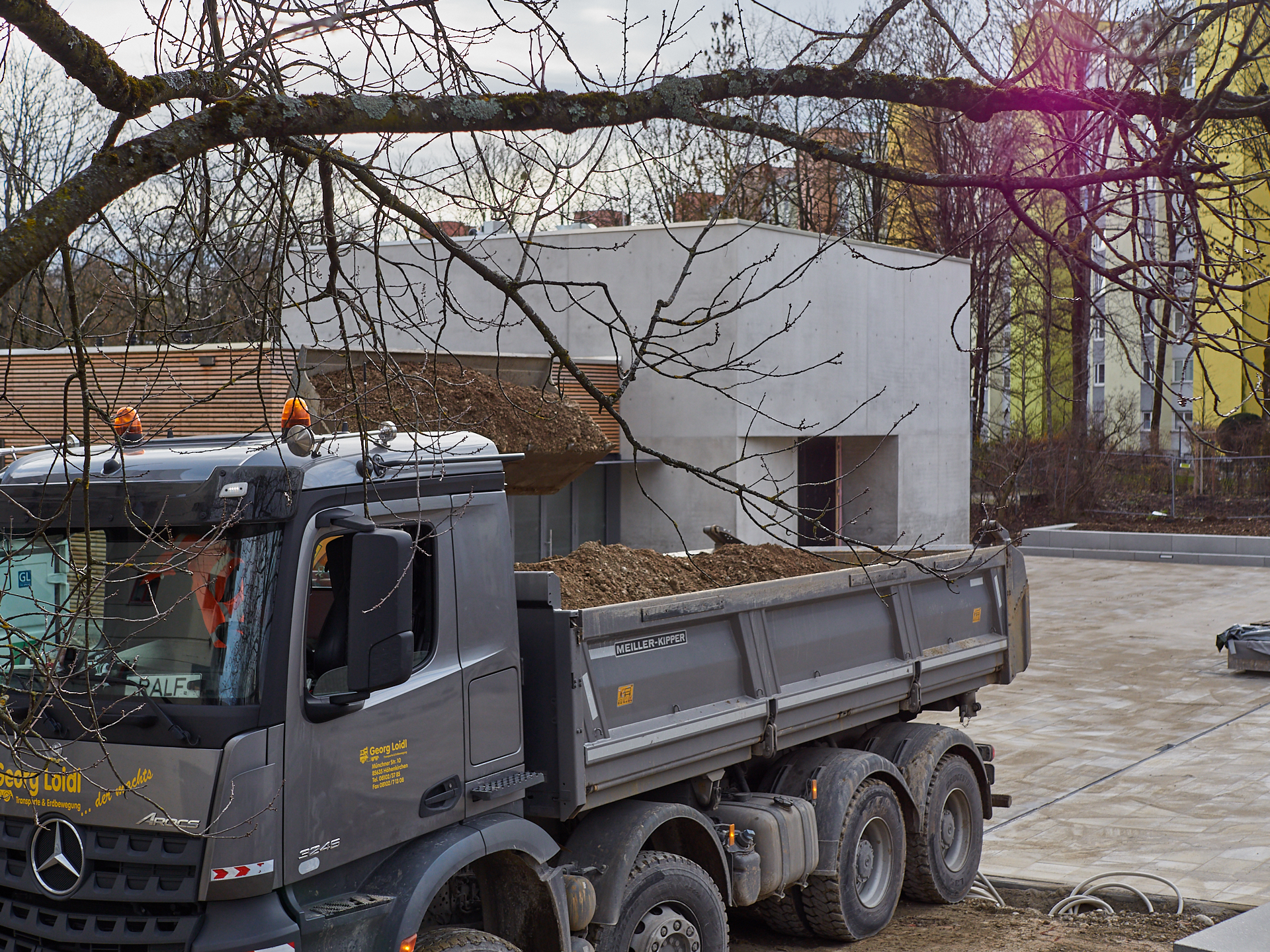 Christus-Eröser-Baustelle in Neuperlach am 07.12.2018