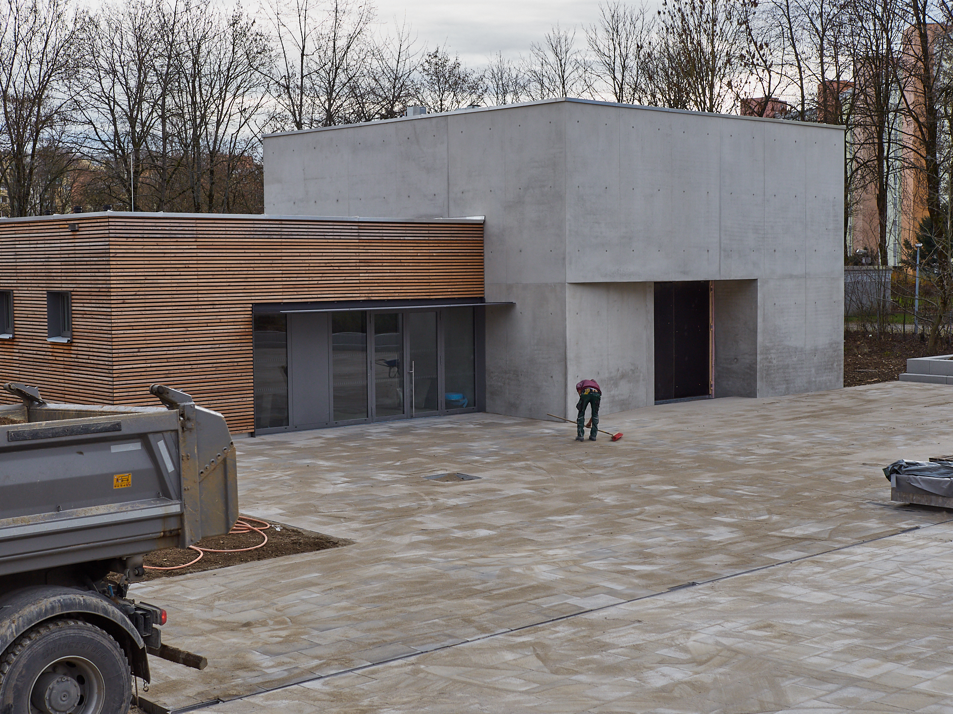 Christus-Eröser-Baustelle in Neuperlach am 07.12.2018