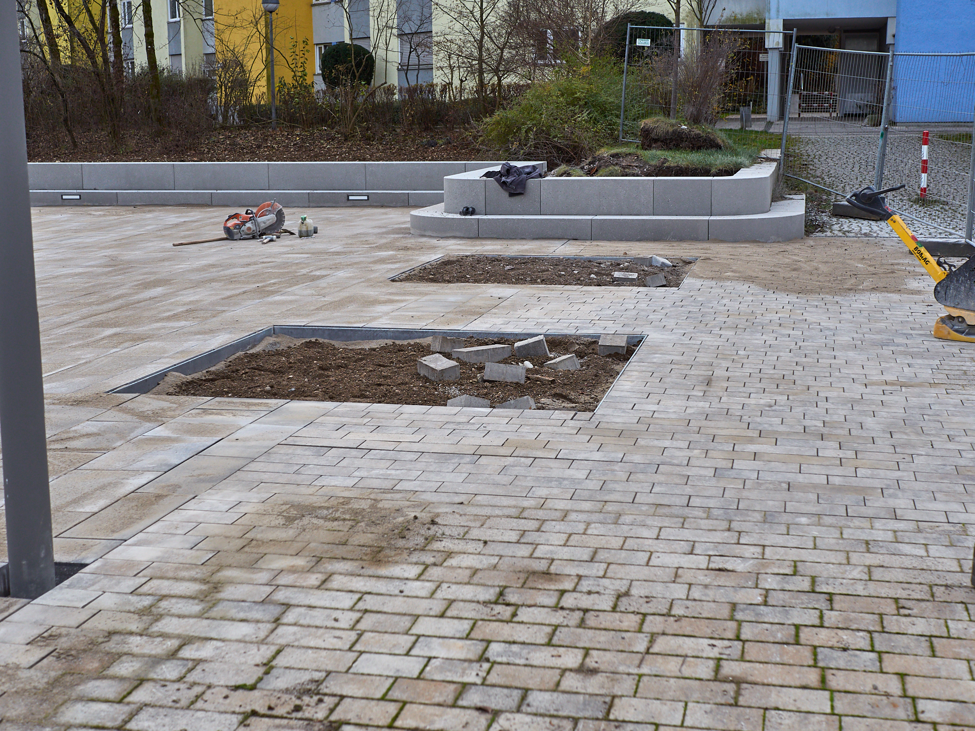 Christus-Eröser-Baustelle in Neuperlach am 07.12.2018