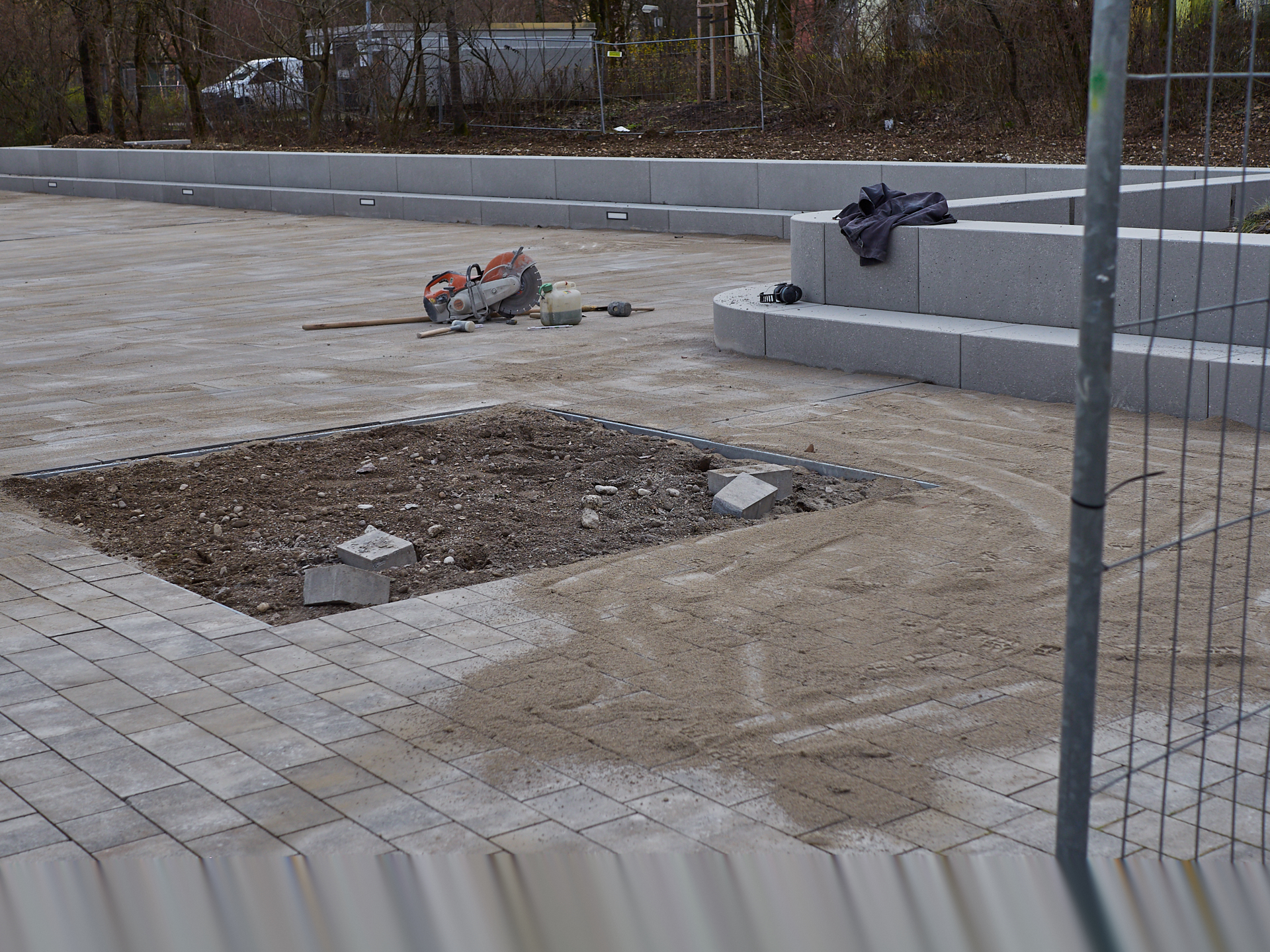 Christus-Eröser-Baustelle in Neuperlach am 07.12.2018