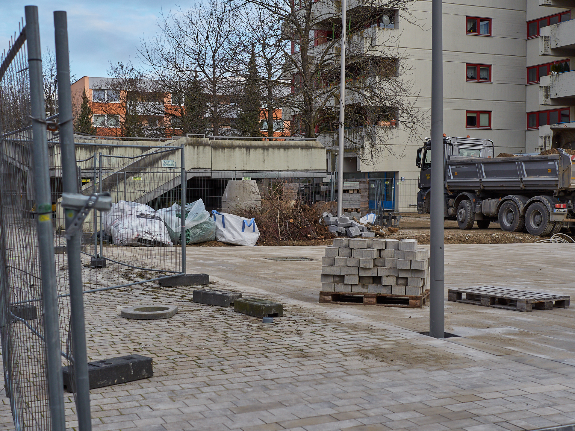Christus-Eröser-Baustelle in Neuperlach am 07.12.2018