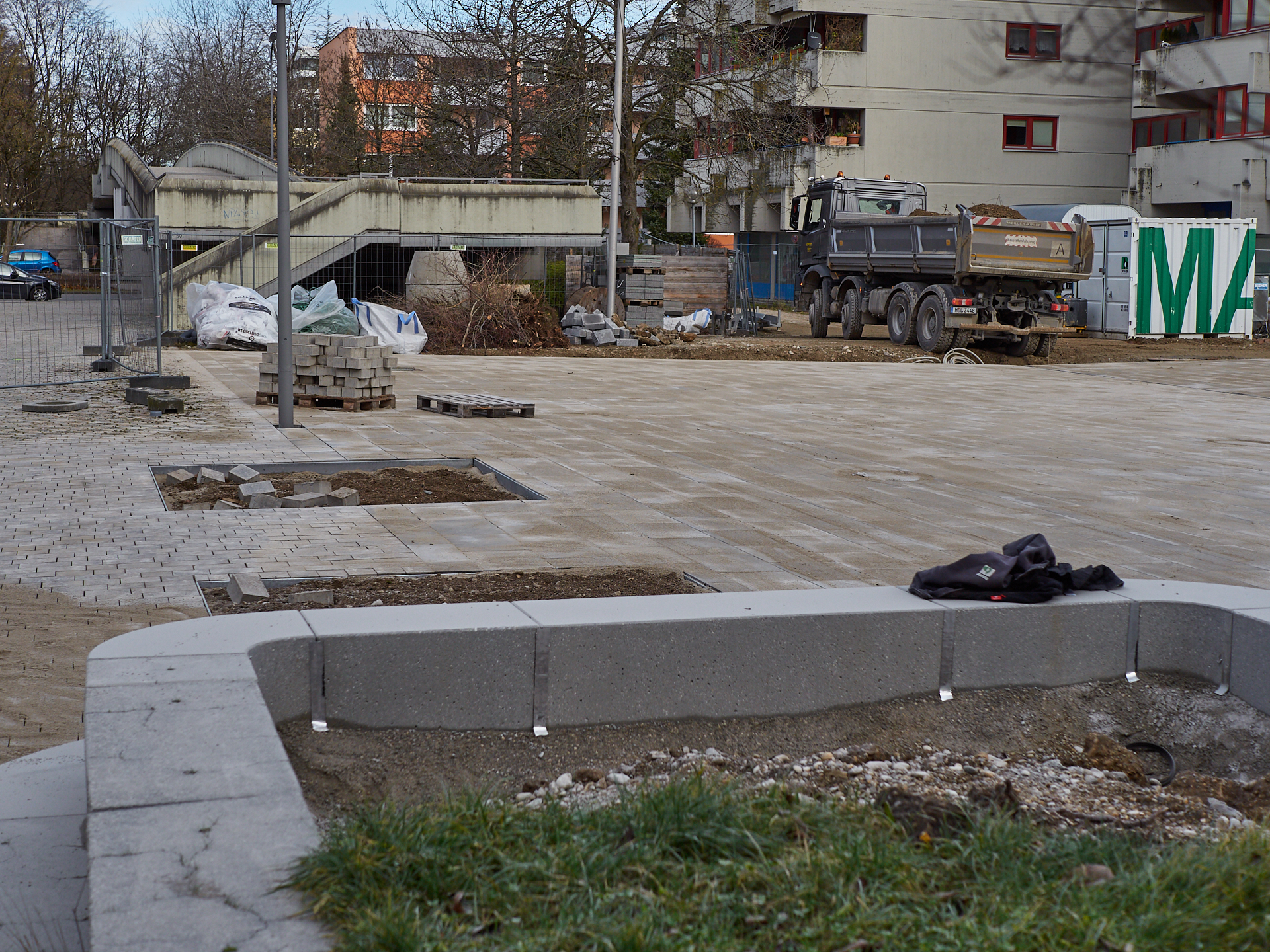 Christus-Eröser-Baustelle in Neuperlach am 07.12.2018