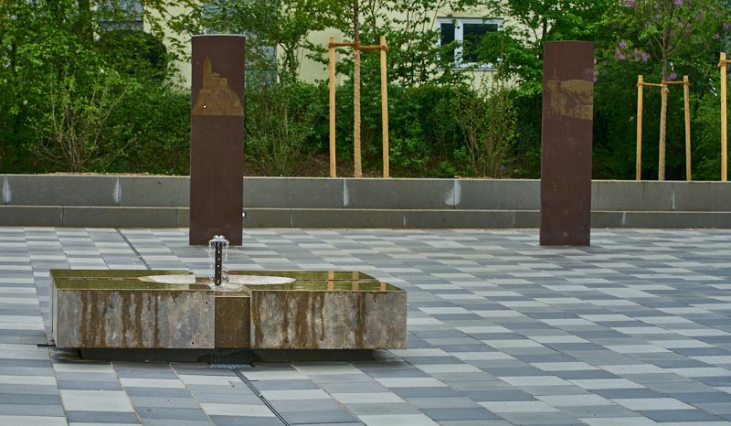 29.04.2019 - Endlich sprudelt der Brunnen auf der Christus Erlöser Gemeinde