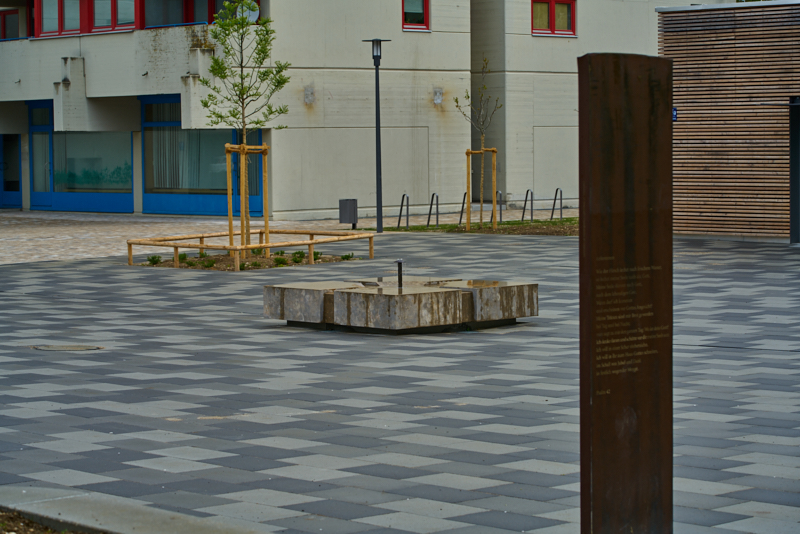 29.04.2019 - Endlich sprudelt der Brunnen auf der Christus Erlöser Gemeinde