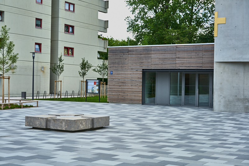 27.07.2019 - Der Brunne auf dem Gelände der Christus Erlöser Gemeinde spudelt nicht