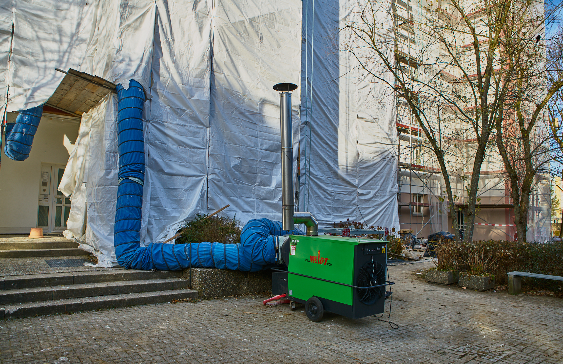 Baustelle Friedrich-Engels-Bogen  am 10.12.2017