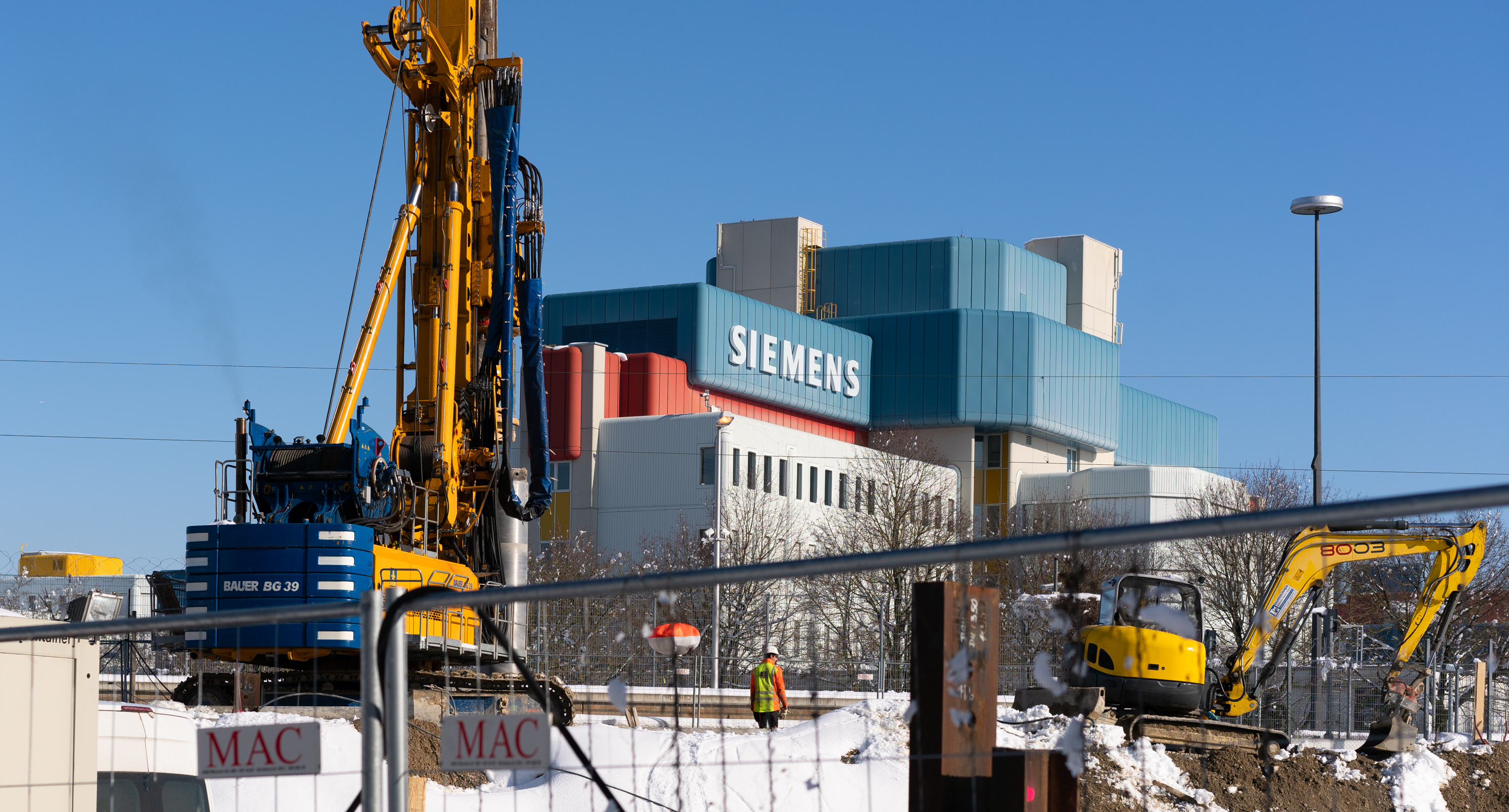 05.02.2019 - Hoher Schnee auf der REVO Baustelle