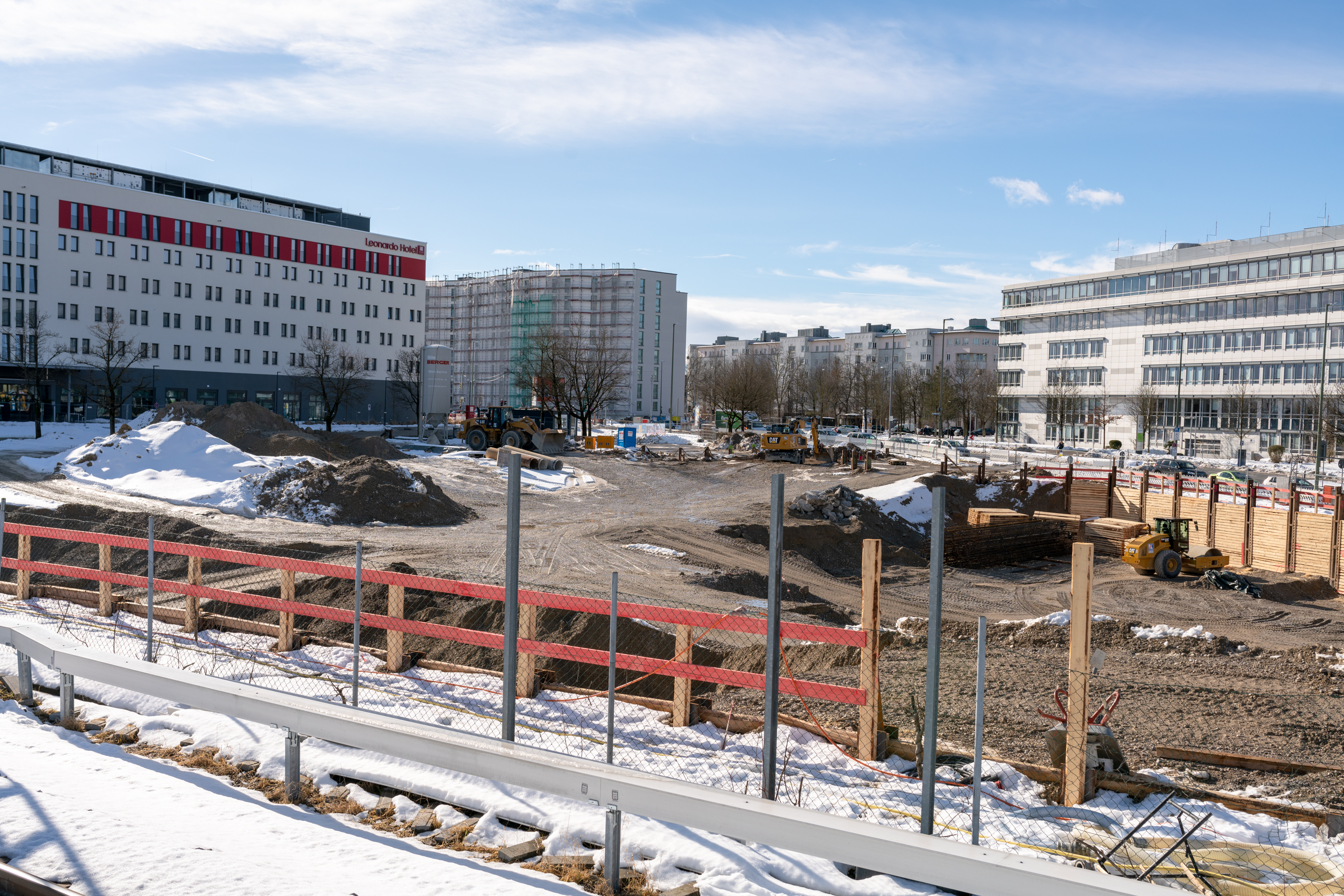 09.02.2019 - Baustelle REVO-München am S-Bahnhof Neuperlach Süd