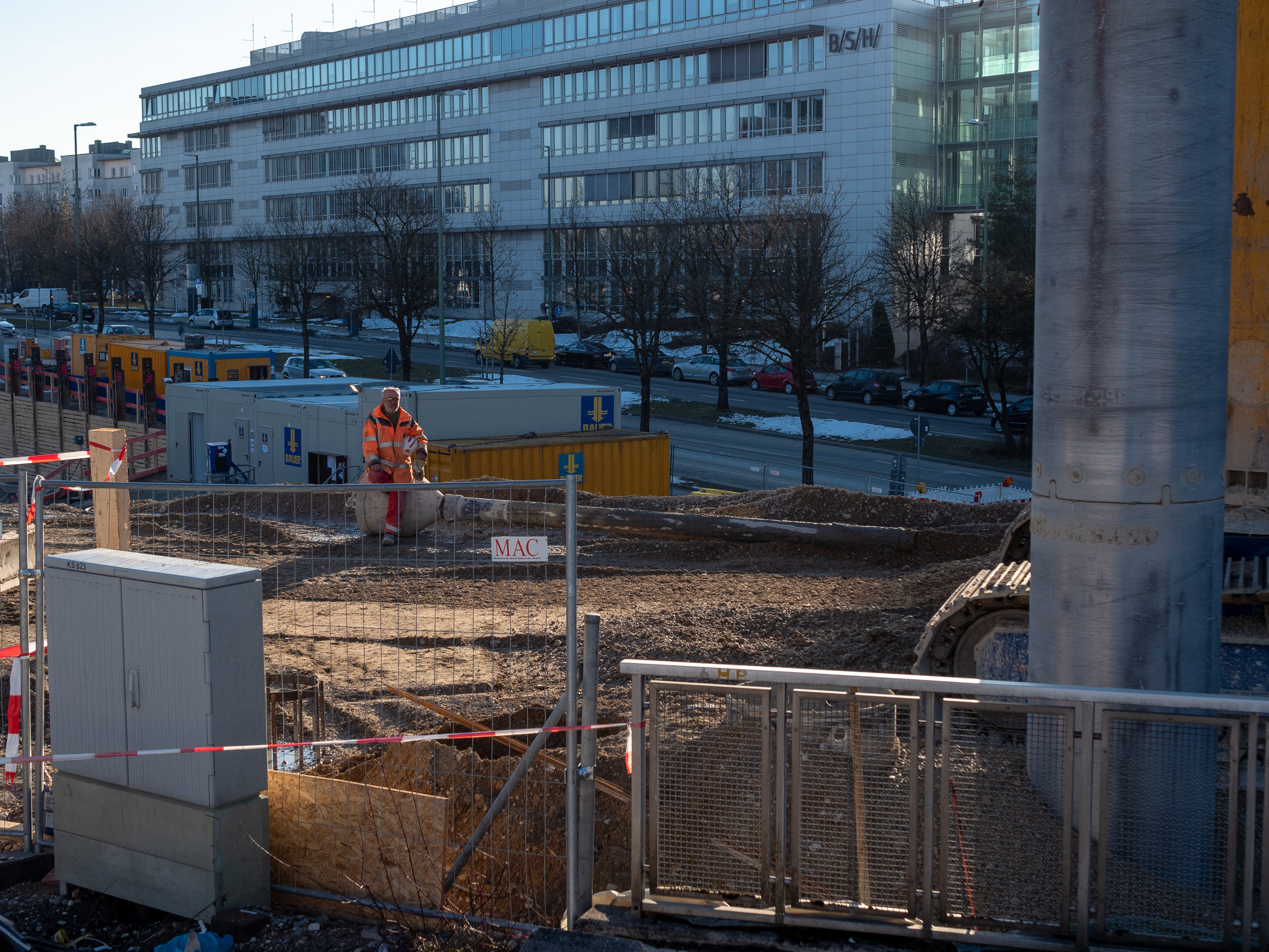 14.02.2019 - Baustelle REVO am S-Bahnhof Neuperlach-Süd