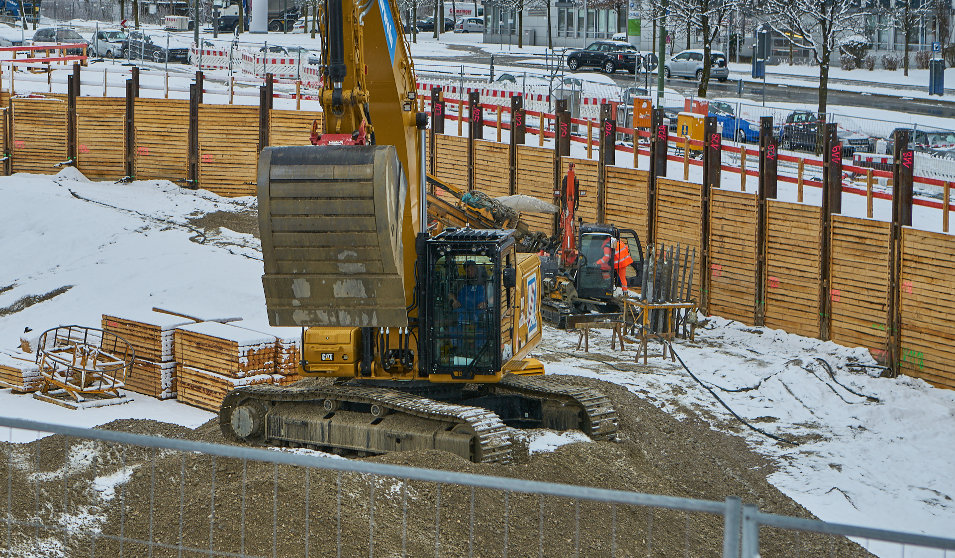 11.03.2019 - Die Baustelle Iconic-Serviced-Apartments in Neuperlach Süd