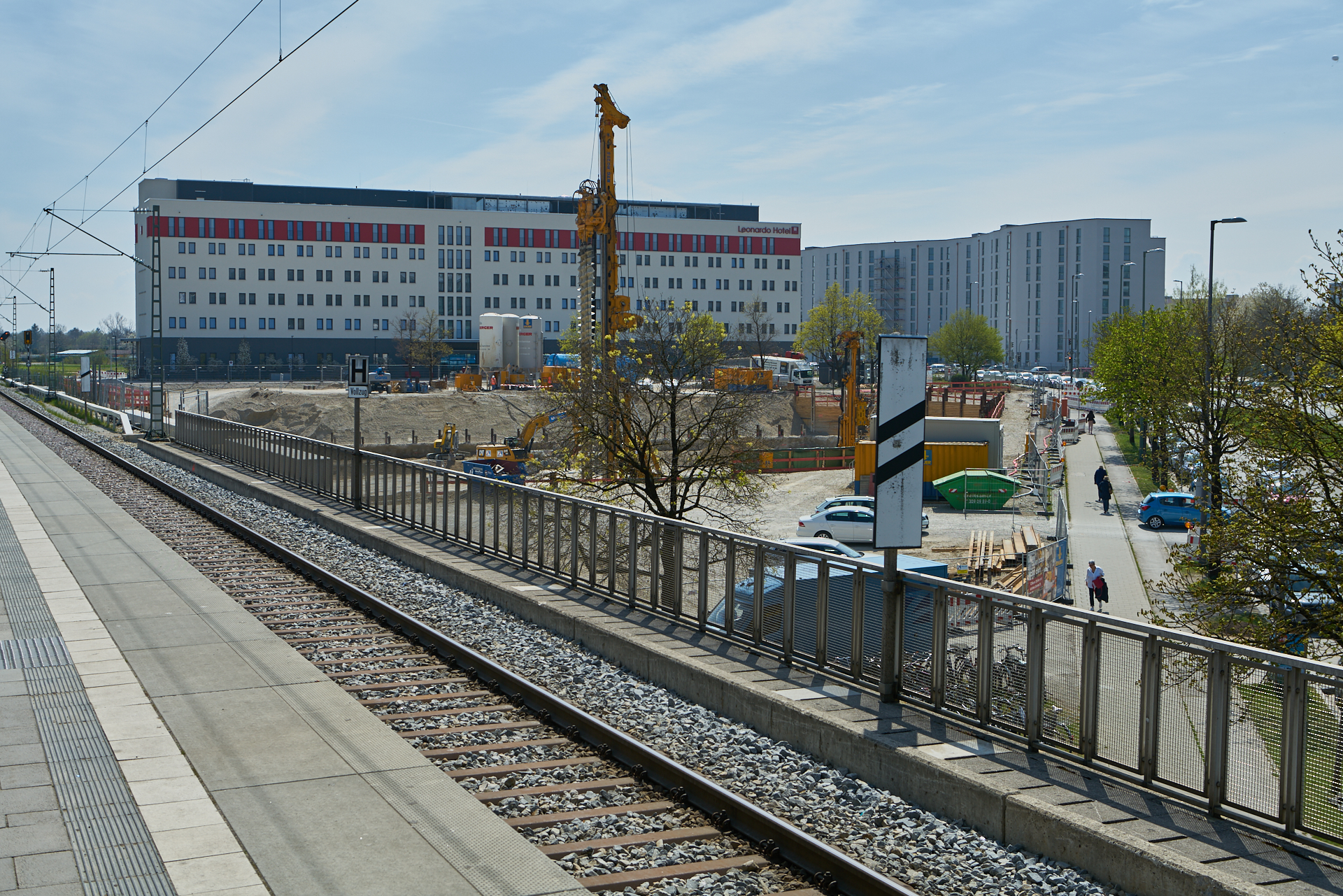 18.04.2019 - Baustelle an der S-Bahn Neuperlach-Süd
