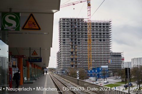 10.04.2021 - REVO - Boardinghaus, ein neues Wahrzeichen, im Süden von München, Neuperlach