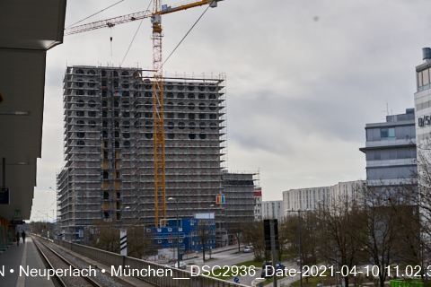 10.04.2021 - REVO - Boardinghaus, ein neues Wahrzeichen, im Süden von München, Neuperlach