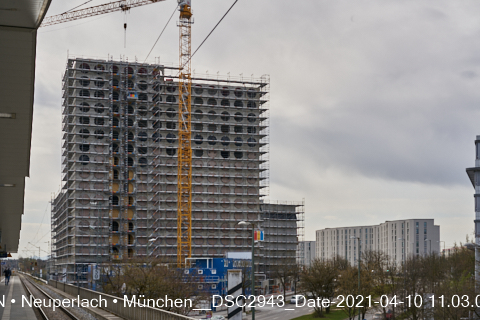 10.04.2021 - REVO - Boardinghaus, ein neues Wahrzeichen, im Süden von München, Neuperlach