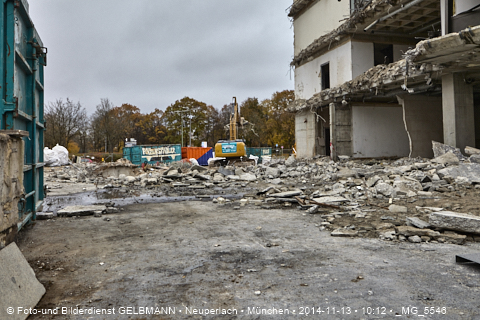 13.11.2014 - Abriss des Bürohaus am Peschelanger 3