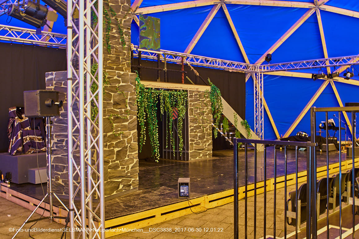 30.06.2017 -Das TheaterZelt am Tag der Premiere in Neuperlach