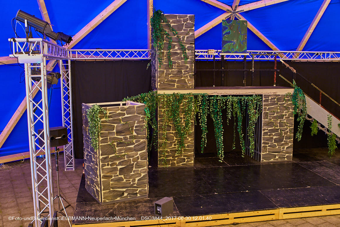 30.06.2017 -Das TheaterZelt am Tag der Premiere in Neuperlach
