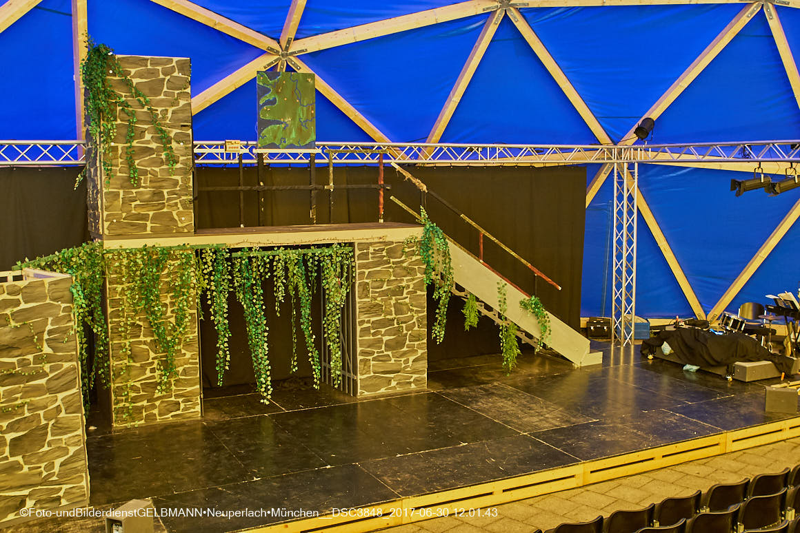 30.06.2017 -Das TheaterZelt am Tag der Premiere in Neuperlach