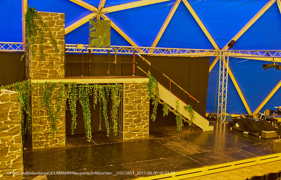 30.06.2017 -Das TheaterZelt am Tag der Premiere in Neuperlach