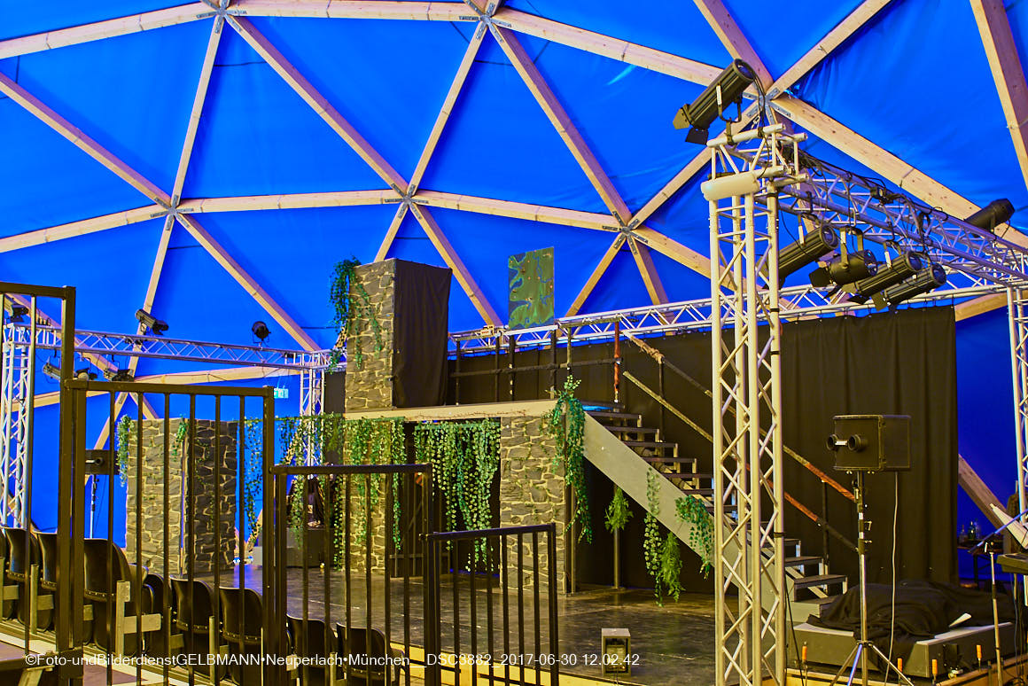 30.06.2017 -Das TheaterZelt am Tag der Premiere in Neuperlach