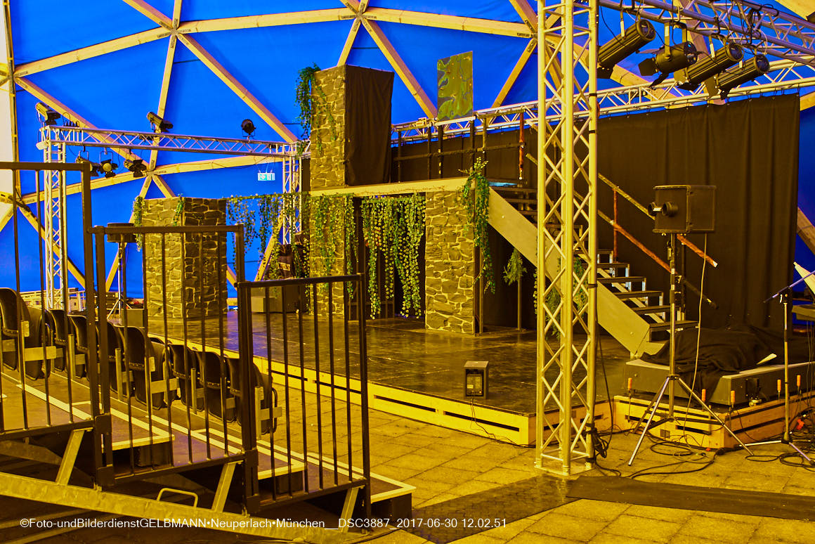 30.06.2017 -Das TheaterZelt am Tag der Premiere in Neuperlach