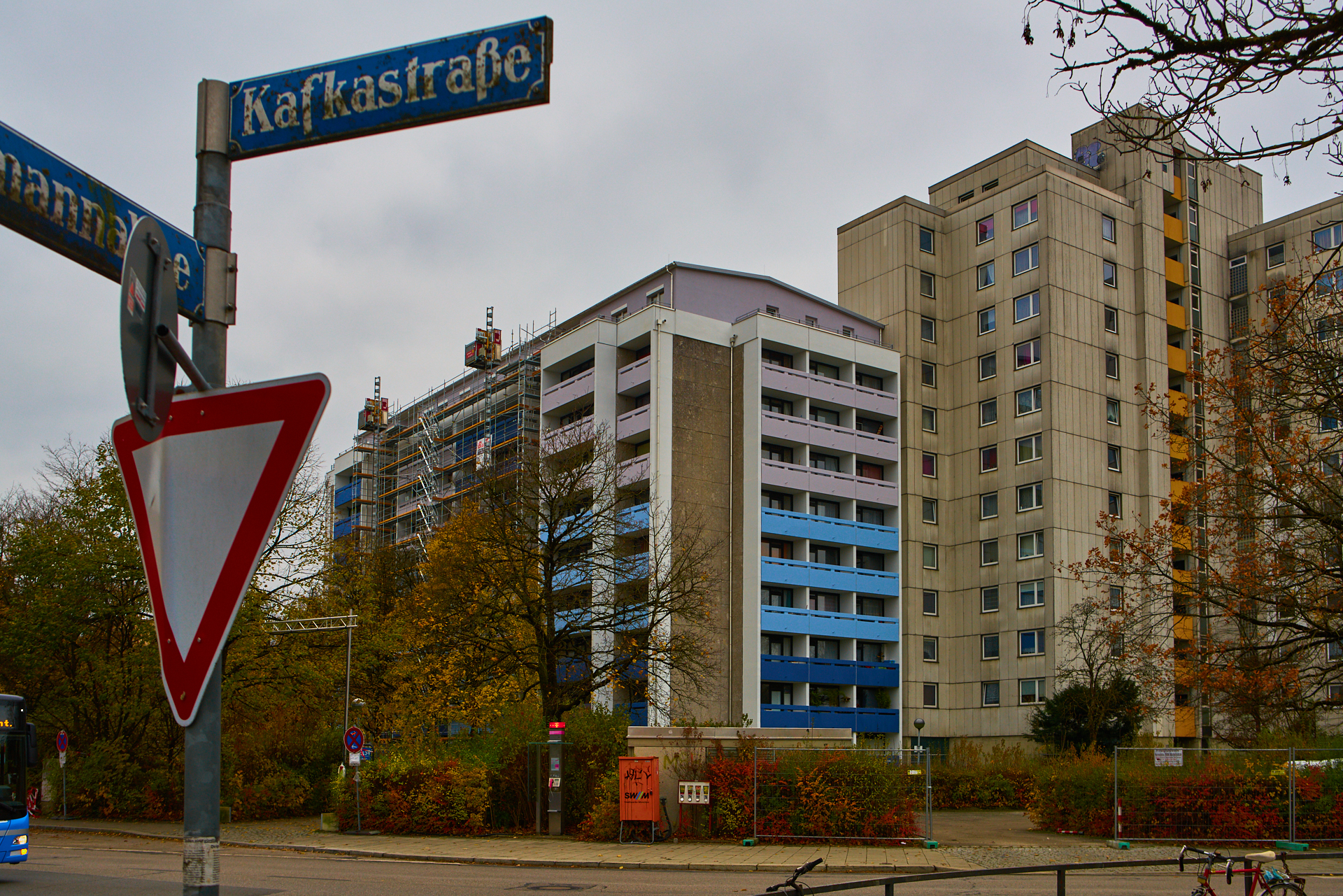 Neuperlach-Aufstockung Kafkastraße am 10.11.2017