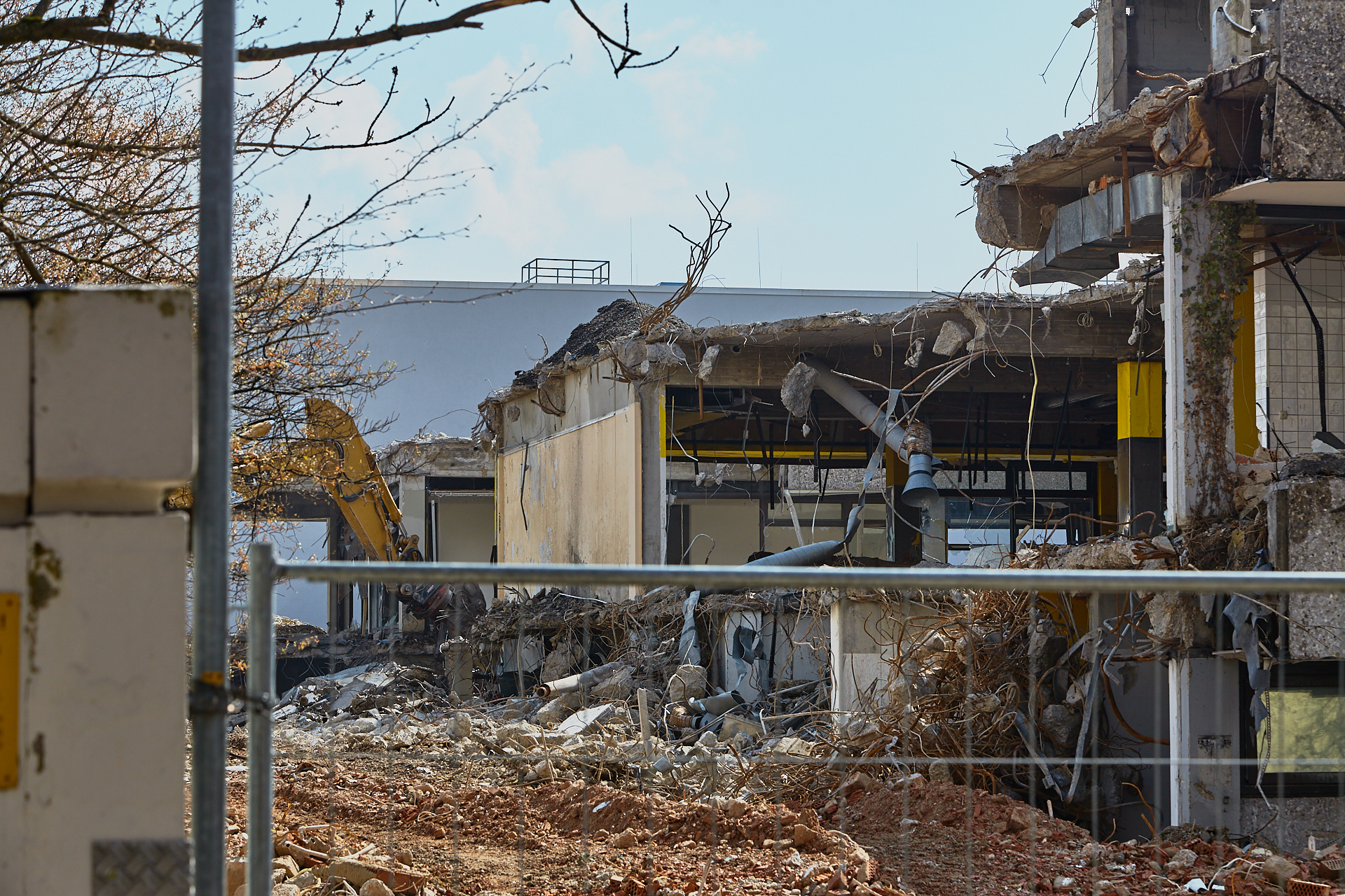 Plettzentrum-Abrissarbeiten am 17.04.2012