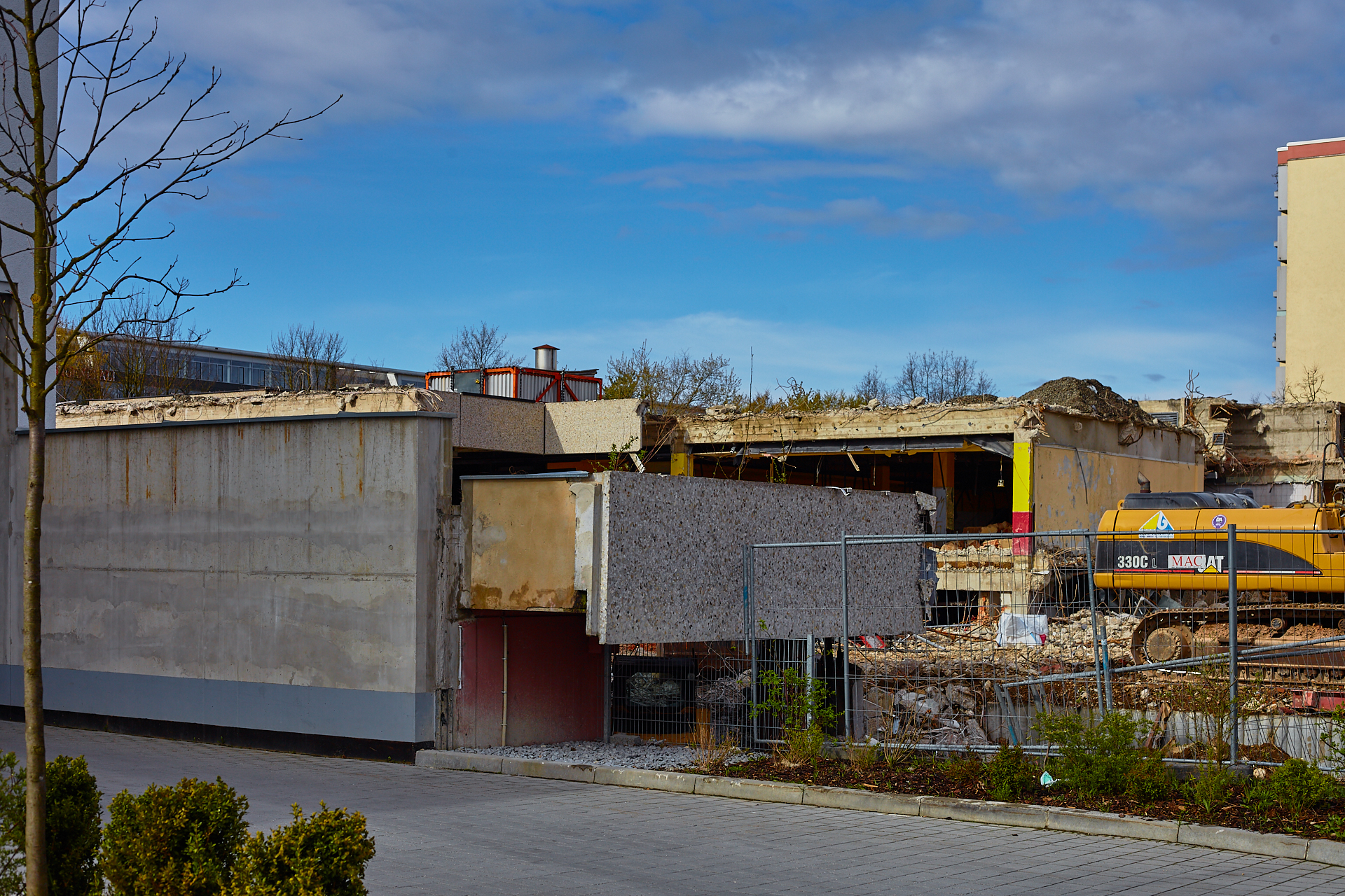 Neuperlach-Baustelle Plettzentrum