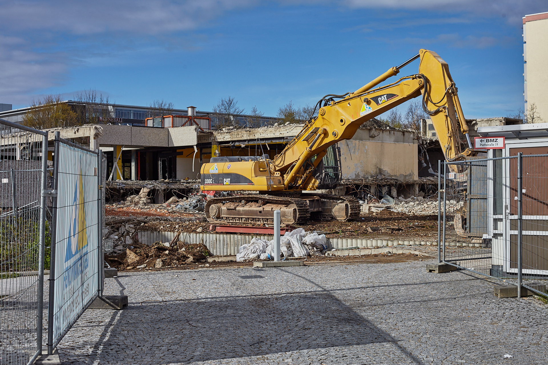 Neuperlach-Baustelle Plettzentrum