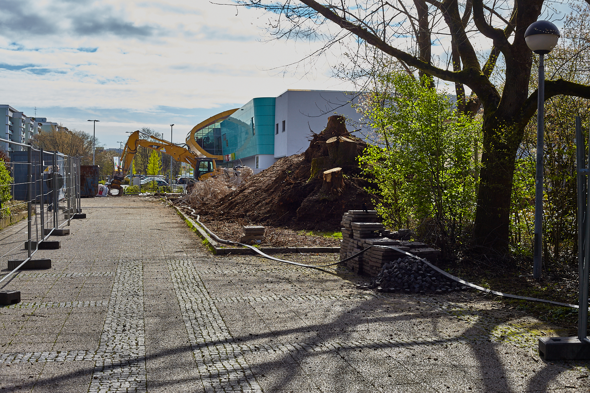 Neuperlach-Baustelle Plettzentrum