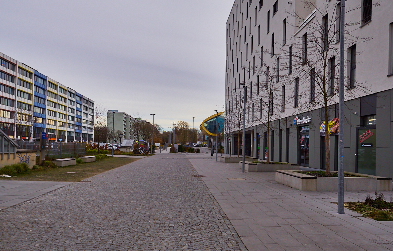 Plettstrasse mit neuen Pflastersteine am 10.12.2017