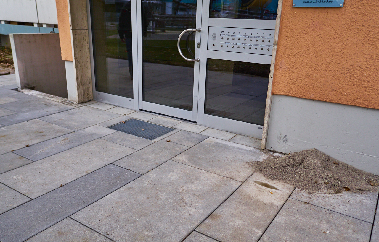 Plettstrasse mit neuen Pflastersteine am 10.12.2017