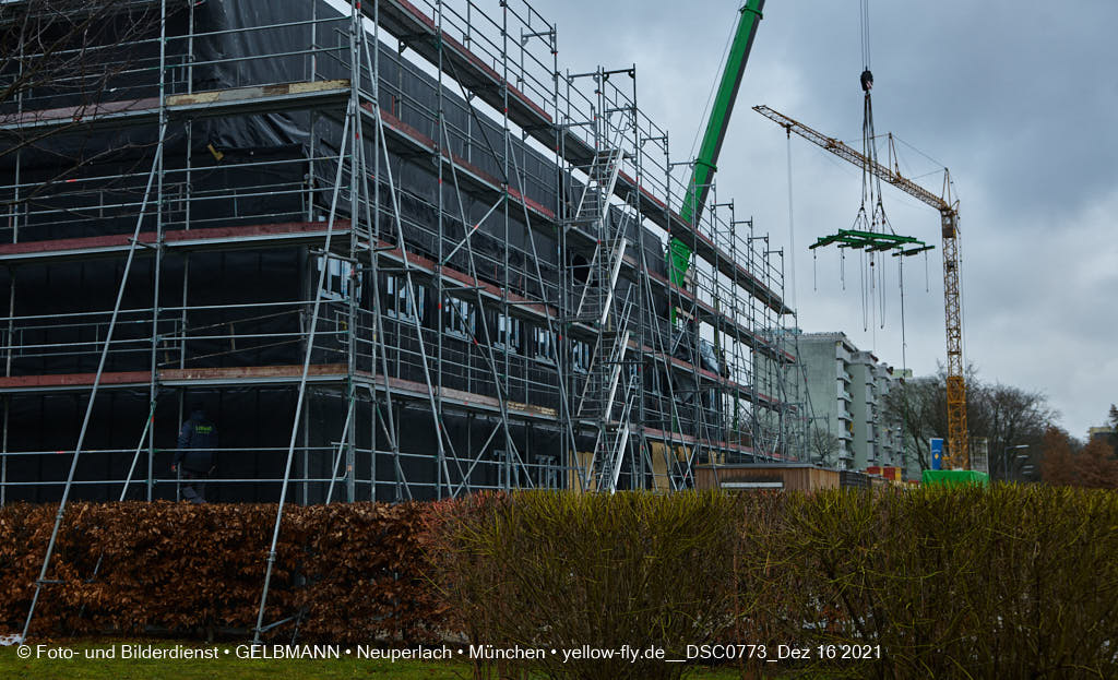 16.12.2021 -Holzmodulen für den Neubau der Internationale Montessorischule