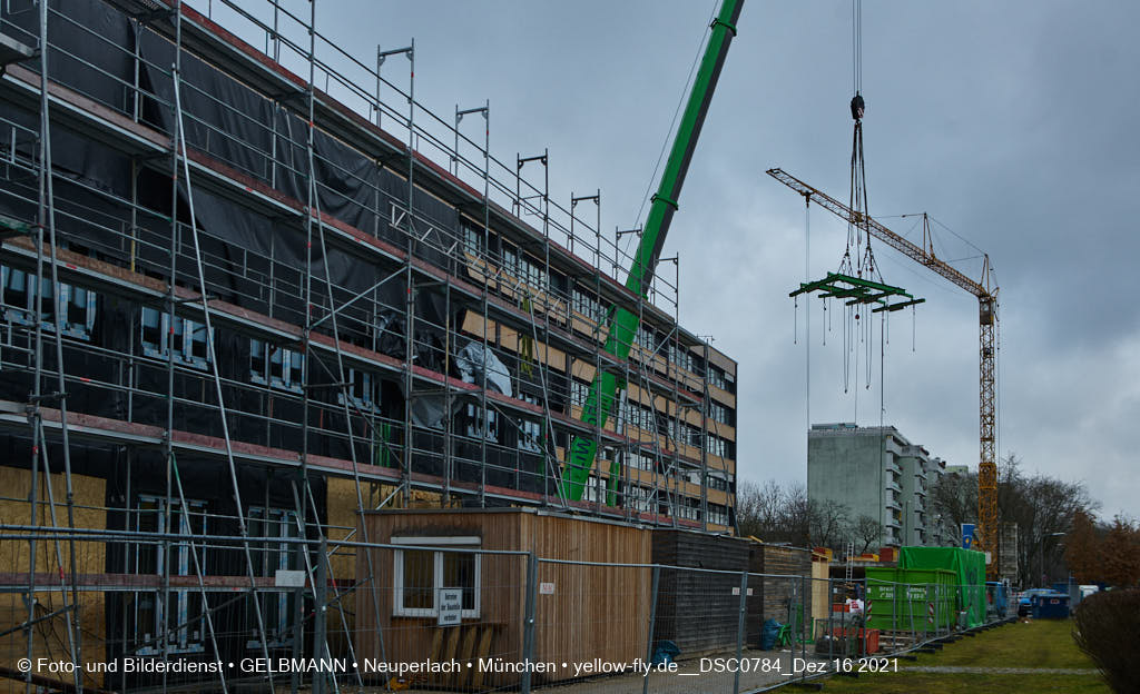 16.12.2021 -Holzmodulen für den Neubau der Internationale Montessorischule