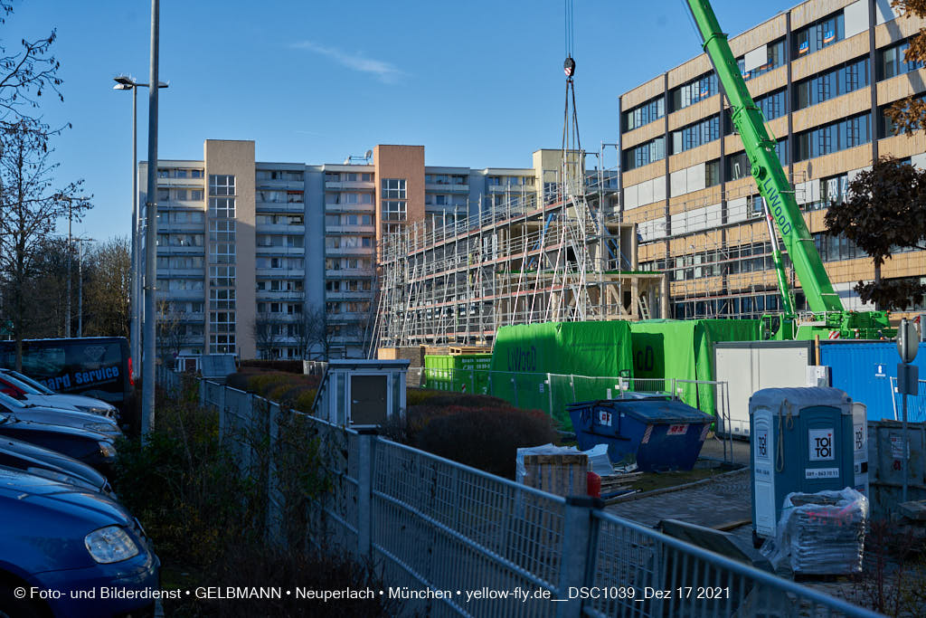 17.12.2021 - Baustelle zur Internationale-Montessorischule in Neuperlach