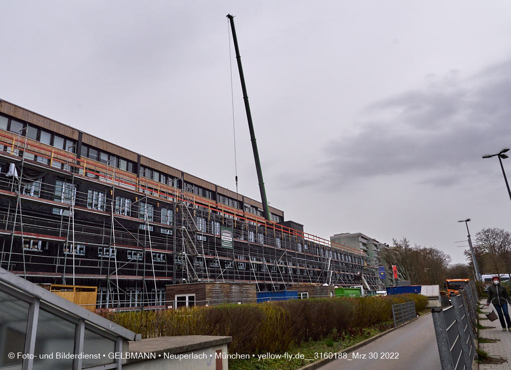 30.03.2022 - Baustell Montessorie Schule in Neuperlach