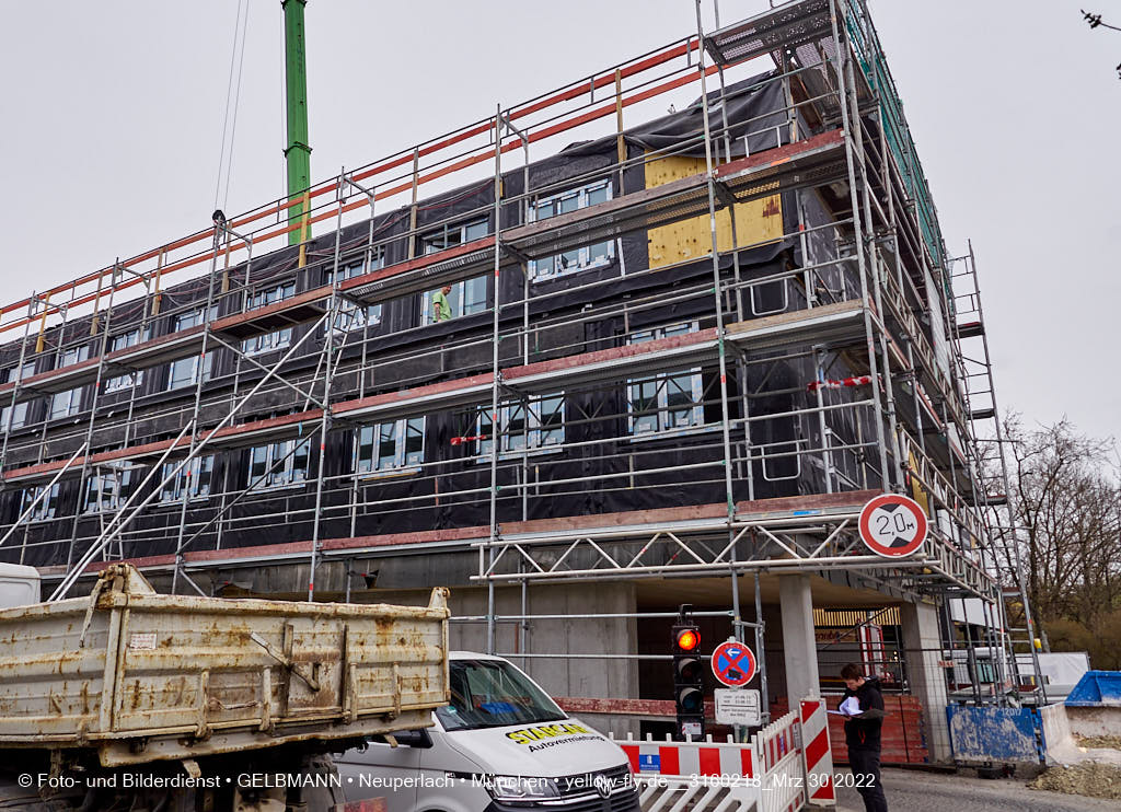 30.03.2022 - Baustell Montessorie Schule in Neuperlach