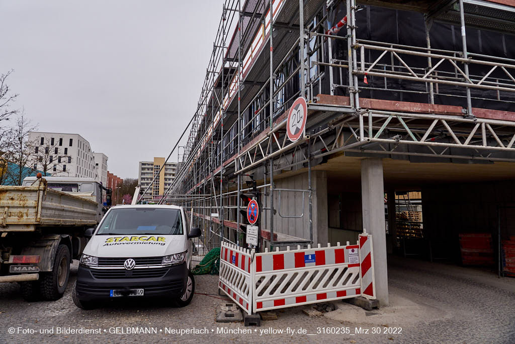 30.03.2022 - Baustell Montessorie Schule in Neuperlach