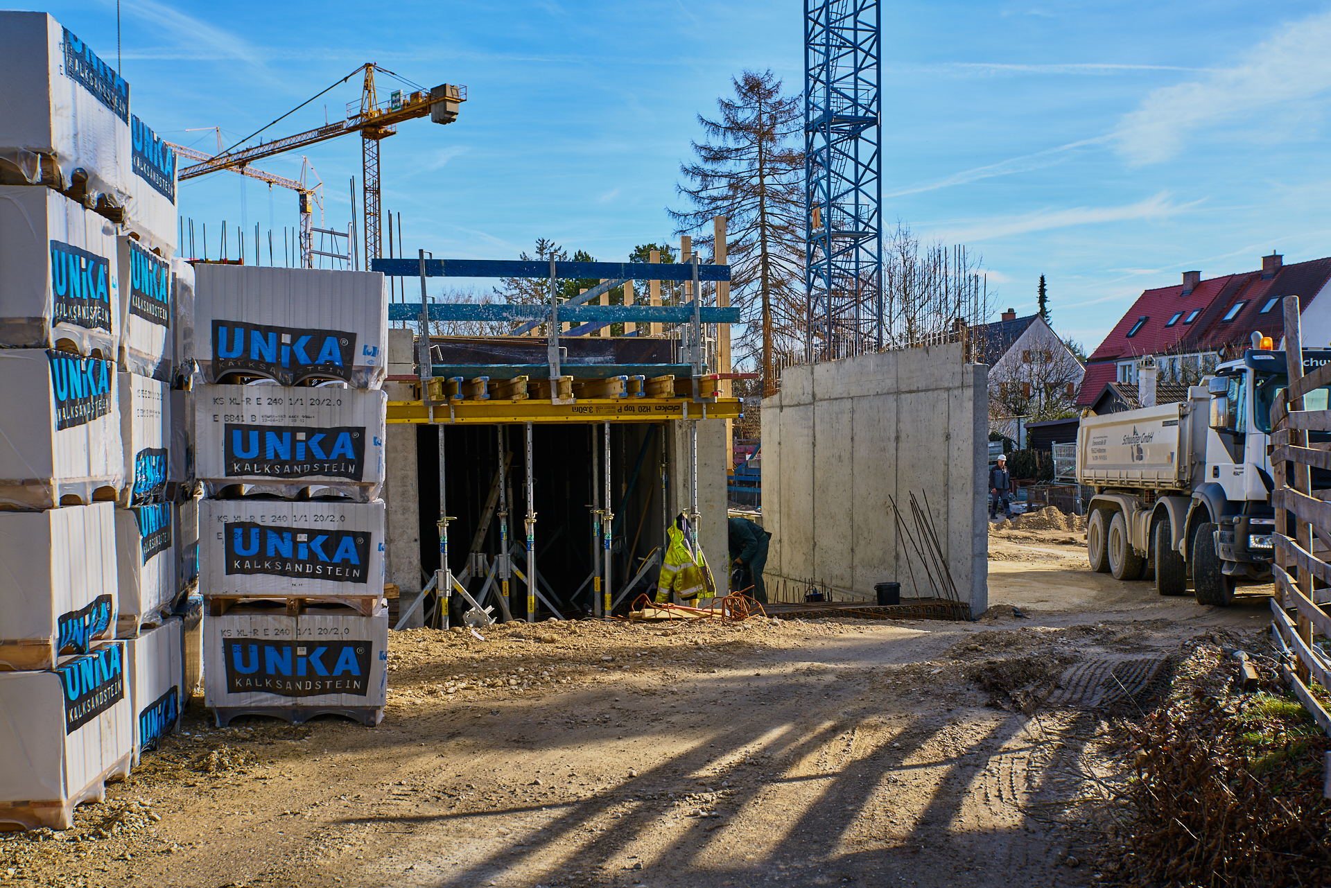 Baustelle Maikäfersiedlung in Neuperlach 25.01.2018 Photographer: Gelbmann