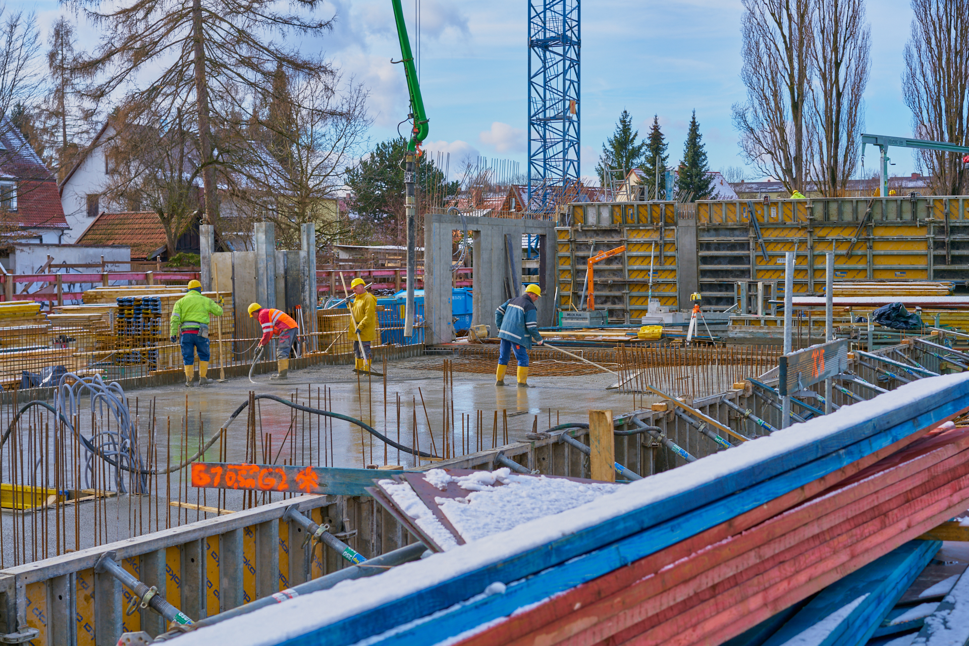 Baustelle Maikäfersiedlung in Neuperlach 06.02.2018 Photographer: Gelbmann