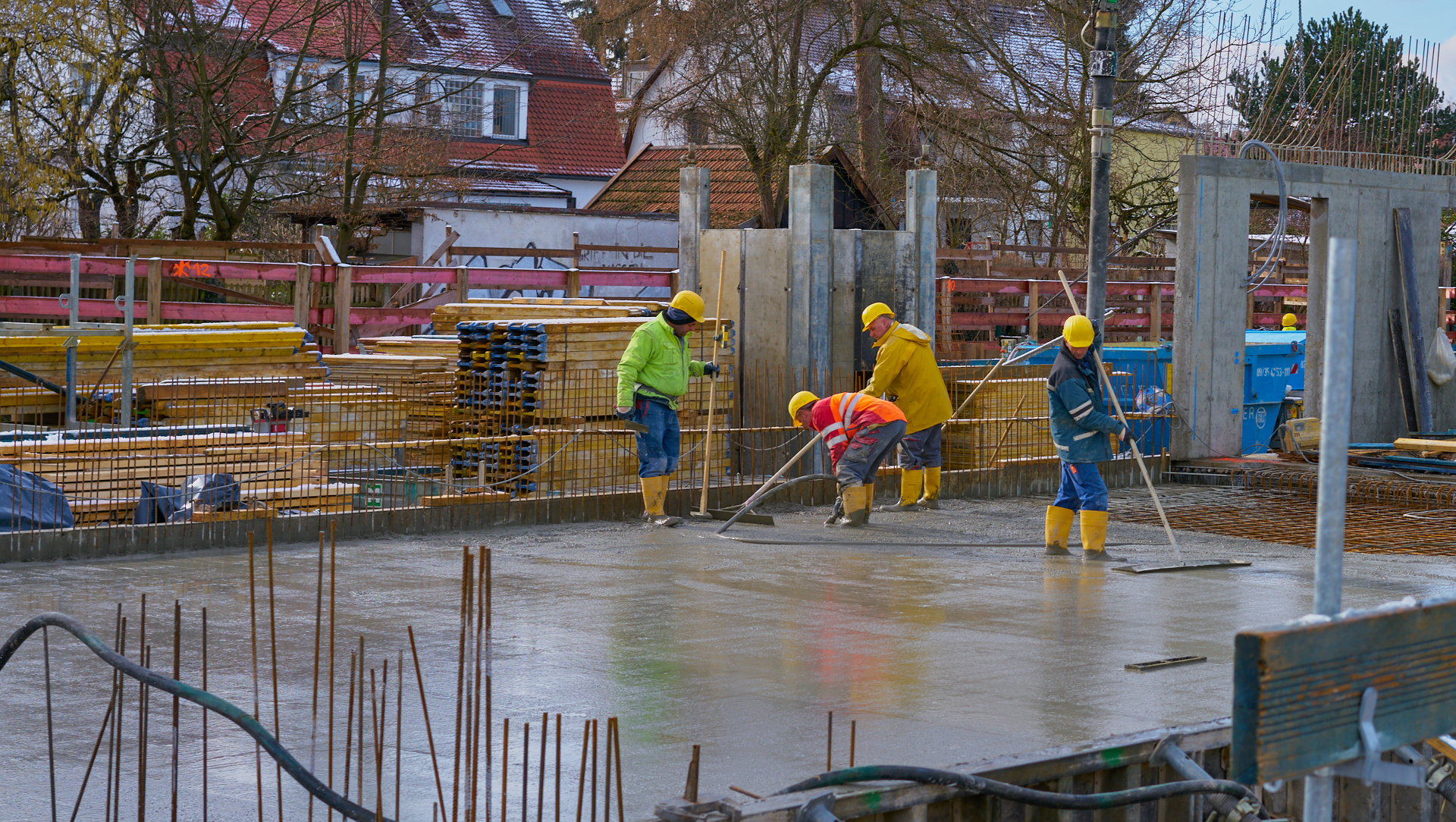 Baustelle Maikäfersiedlung in Neuperlach 06.02.2018 Photographer: Gelbmann